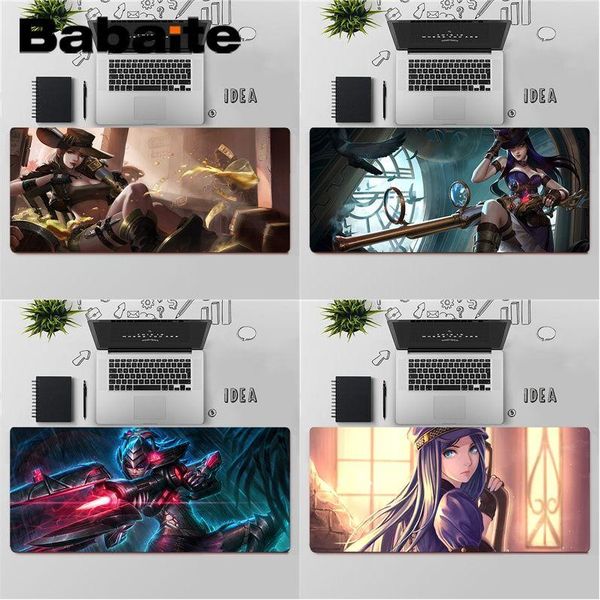 mouse pads & wrist rests babaite caitlyn lapgaming mice mousepad large pad keyboards mat