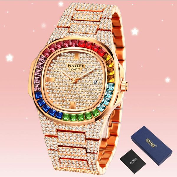 big dial women men watch square diamond quartz crystal lady wrist iced out relogio feminino wristwatches, Slivery;brown
big dial women men watch square diamond quartz crystal lady wrist iced out relogio feminino wristwatches, Slivery;brown