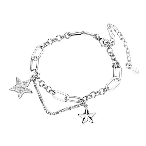 link, chain fashion cubic zirconia silve color link star bracelets simple boho vintage for women jewelry 2021, Black
link, chain fashion cubic zirconia silve color link star bracelets simple boho vintage for women jewelry 2021, Black