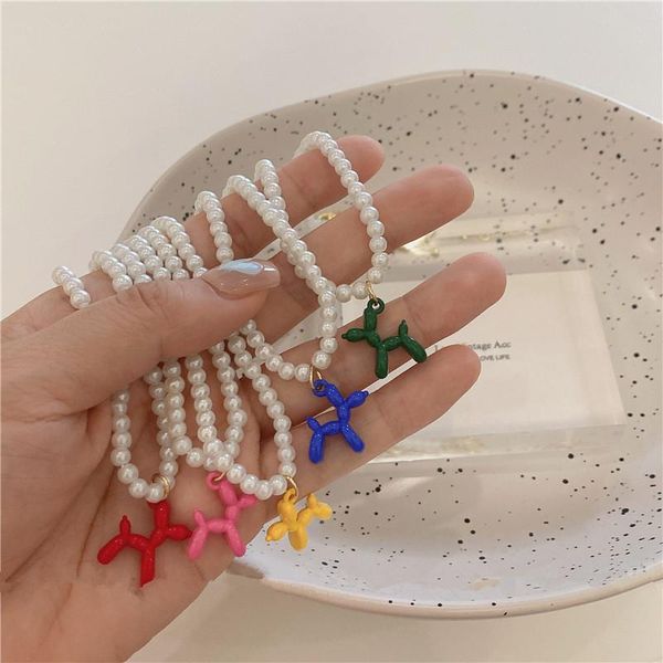chains color alloy poodle balloon dog animal pearl necklace puppy pendant for women girls jewelry, Silver
chains color alloy poodle balloon dog animal pearl necklace puppy pendant for women girls jewelry, Silver