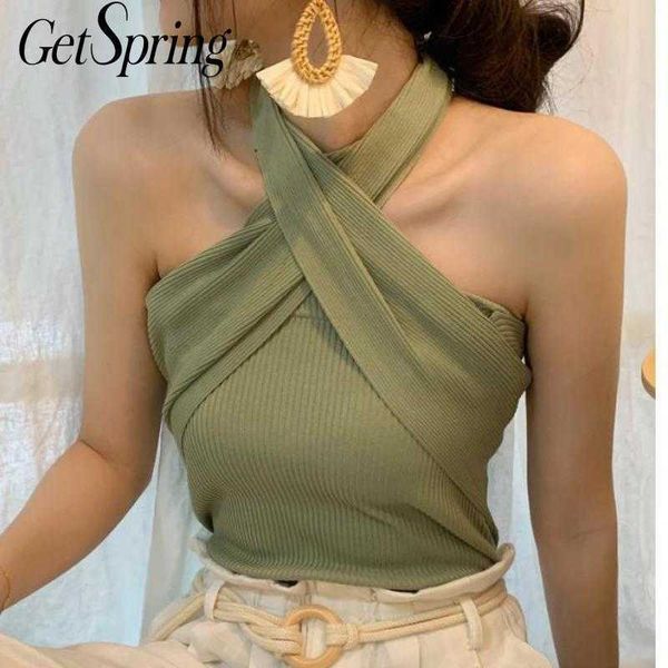 getspring women crop irregular multiple ways to wear sleeveless vintage black off shoulder 210601, White
getspring women crop irregular multiple ways to wear sleeveless vintage black off shoulder 210601, White
