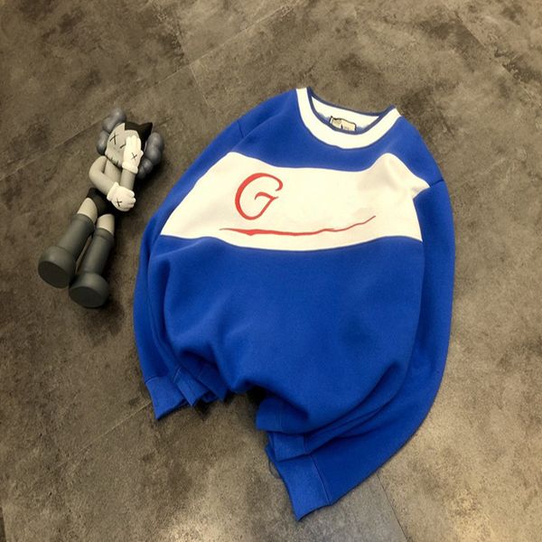 21 new autumn and winter creative cola letter lo embroidery color contrast sleeve loose couple's sweater sleeve, Black
21 new autumn and winter creative cola letter lo embroidery color contrast sleeve loose couple's sweater sleeve, Black