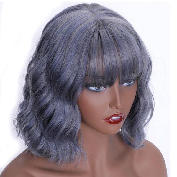 synthetic wigs merisi hair blue 2 colors short water wave for white/black women heat resistant fiber daily full false
synthetic wigs merisi hair blue 2 colors short water wave for white/black women heat resistant fiber daily full false