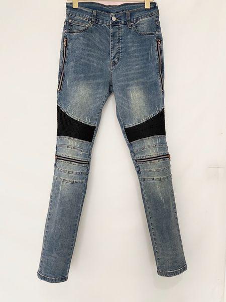 mens luxury designer jeans long pants skinny zipper black blue knee spell leather destroy the quilt ripped hole fashion jean men designers c
mens luxury designer jeans long pants skinny zipper black blue knee spell leather destroy the quilt ripped hole fashion jean men designers c