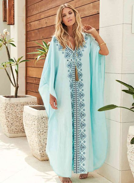 casual dresses embroidered flower oversized long beach wear v neck big sizes bohemian maxi es for women pareos kaftan 5yi5, Black;gray
casual dresses embroidered flower oversized long beach wear v neck big sizes bohemian maxi es for women pareos kaftan 5yi5, Black;gray