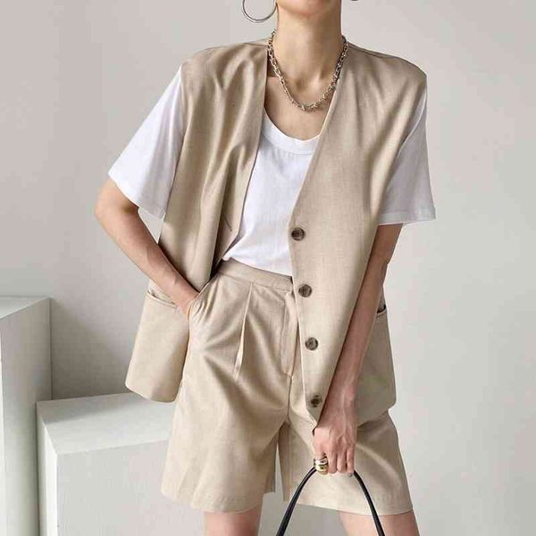 two piece dress french retro loose single-breasted thin waistcoat jacket + high waist casual wide-leg pants shorts qy5s, White
two piece dress french retro loose single-breasted thin waistcoat jacket + high waist casual wide-leg pants shorts qy5s, White