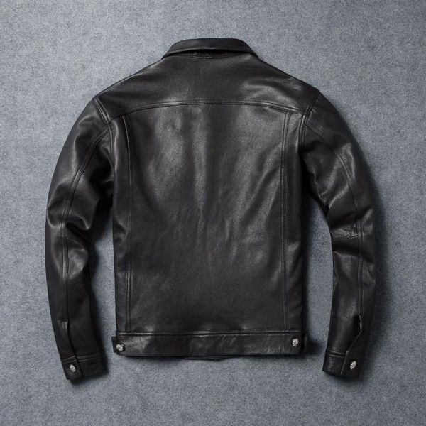 men's leather & faux brand mens sheepskin moto biker jacket slim fit lapel real short coat street vintage single breasted casual outwea, Black
men's leather & faux brand mens sheepskin moto biker jacket slim fit lapel real short coat street vintage single breasted casual outwea, Black