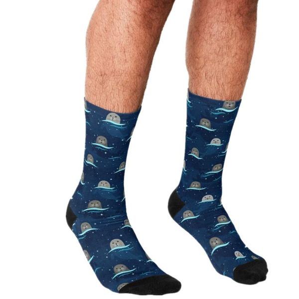 men's socks 2021 funny seals in glowing sea pattern printed hip hop men happy cute boys street style crazy for, Black
men's socks 2021 funny seals in glowing sea pattern printed hip hop men happy cute boys street style crazy for, Black