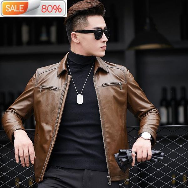 men's leather & faux jacket sheepskin genuine coats men short spring autumn jackets cuero genuino a1xaa007 yy275, Black
men's leather & faux jacket sheepskin genuine coats men short spring autumn jackets cuero genuino a1xaa007 yy275, Black