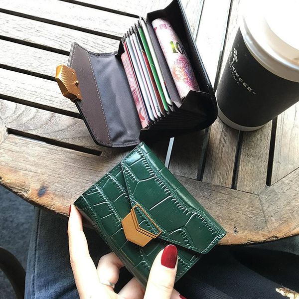 card holders leather organ female mass small mini ultra-thin simple clip 2021, Brown;gray
card holders leather organ female mass small mini ultra-thin simple clip 2021, Brown;gray