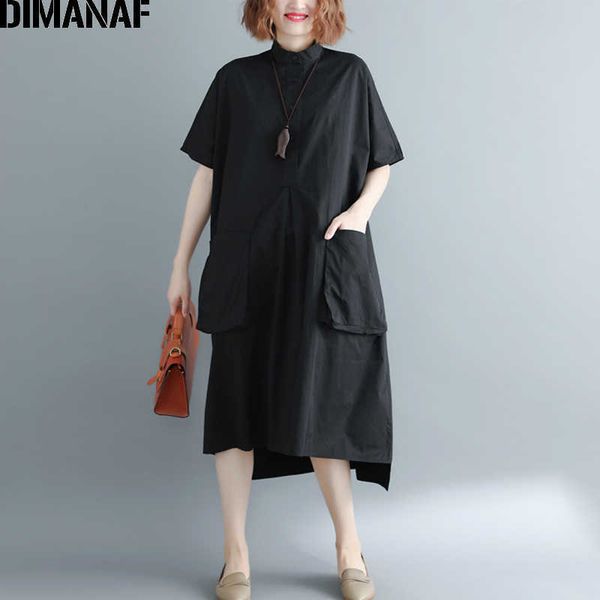 plus size women blouse shirts lady summer female clothes solid black loose casual big long shirt dress 210531, White
plus size women blouse shirts lady summer female clothes solid black loose casual big long shirt dress 210531, White