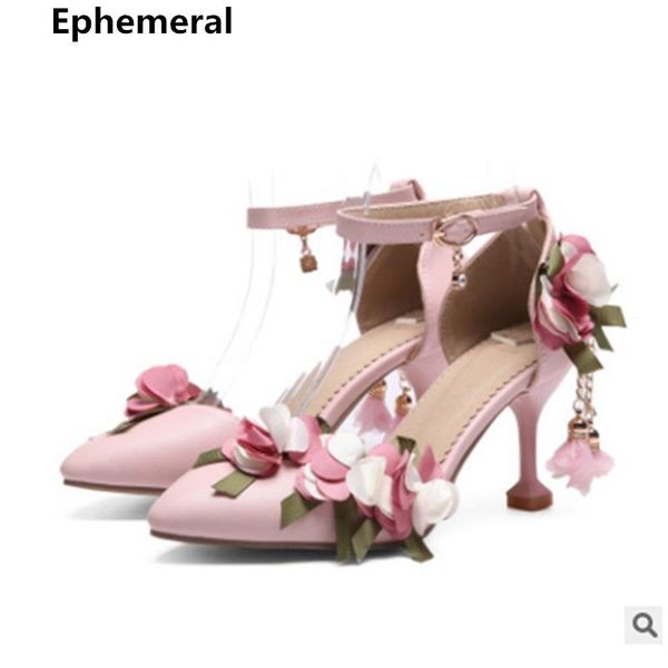 women sweet shoes flowers buckle kitten heels sandals high heel party wedding princess stilettos beautiful plus size 46 3, Black
women sweet shoes flowers buckle kitten heels sandals high heel party wedding princess stilettos beautiful plus size 46 3, Black