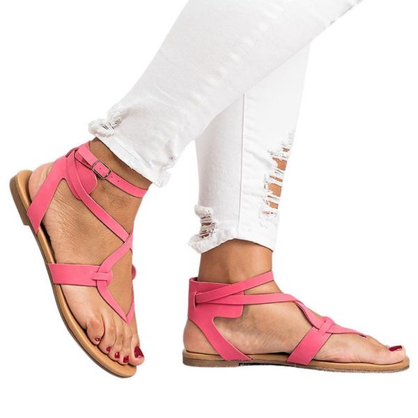 sandals summer woman pu buckle strap flat toe round shallow bohemia comfy soft retro wedge women shoes size 36-44, Black
sandals summer woman pu buckle strap flat toe round shallow bohemia comfy soft retro wedge women shoes size 36-44, Black