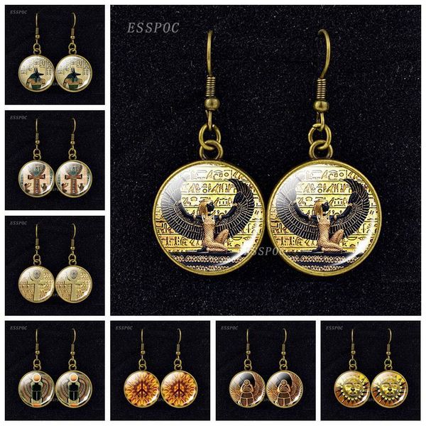 2021 new dangle & chandelier retro egyptian ankh cross earrings ancient egypt anubis scarab goddess glass cabochon eardrop gift fo, Silver
2021 new dangle & chandelier retro egyptian ankh cross earrings ancient egypt anubis scarab goddess glass cabochon eardrop gift fo, Silver
