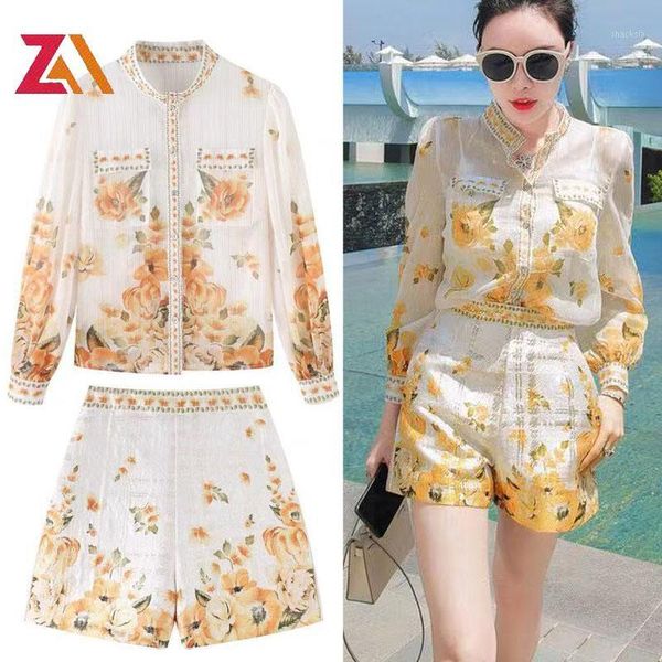 zalady plus size 2xl women summer shirts vintage floral shorts set two piece suit outfits casual 2piece female 2021 women's tracksuits, Gray
zalady plus size 2xl women summer shirts vintage floral shorts set two piece suit outfits casual 2piece female 2021 women's tracksuits, Gray