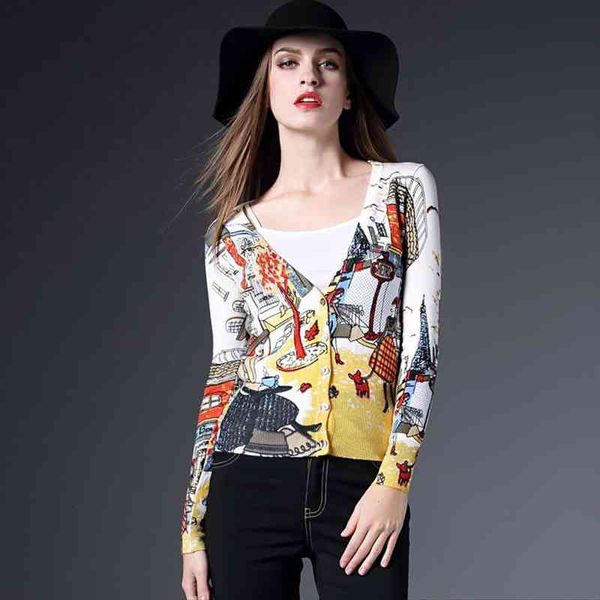 spring autumn drawing print lady women sweater long-sleeve cardigans v-neck casual knitted outerwear b-016, White;black
spring autumn drawing print lady women sweater long-sleeve cardigans v-neck casual knitted outerwear b-016, White;black