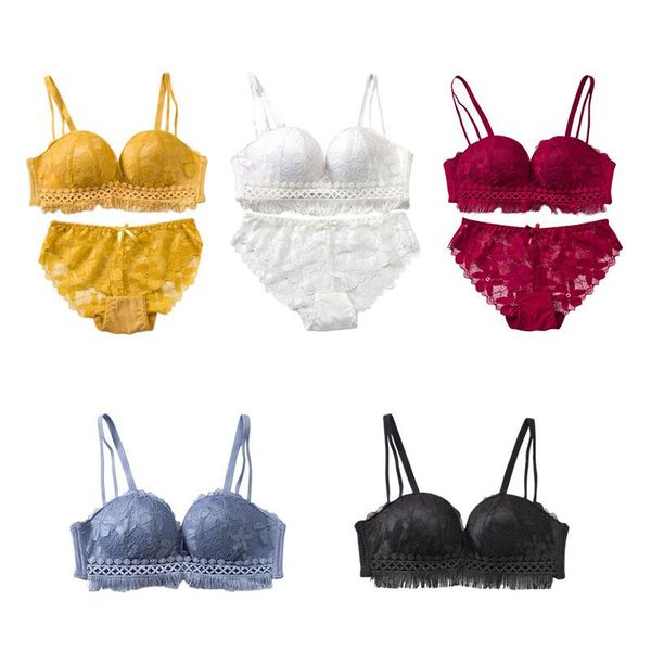 bras sets women lingerie set ladies lace push up bra hairy panties solid color wire female underwear, Red;black
bras sets women lingerie set ladies lace push up bra hairy panties solid color wire female underwear, Red;black