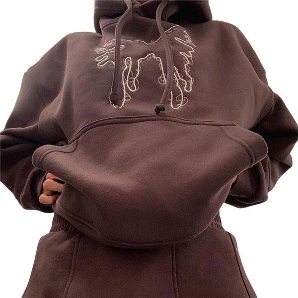 women's hoodies & sweatshirts xingqing vintage brown harajuku women butterfly graphic kawaii korean front pocket casual oversize pullov, Black
women's hoodies & sweatshirts xingqing vintage brown harajuku women butterfly graphic kawaii korean front pocket casual oversize pullov, Black