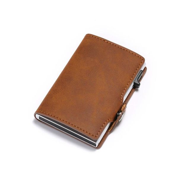 card holders men and women rfid holder wallets 2021 vintage business slim anti-theft id case, Brown;gray
card holders men and women rfid holder wallets 2021 vintage business slim anti-theft id case, Brown;gray