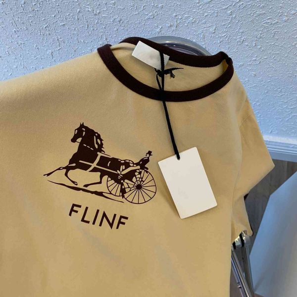 2021 new ce carriage printing color matching short sleeve cotton t-shirt ins style design0, White;black
2021 new ce carriage printing color matching short sleeve cotton t-shirt ins style design0, White;black