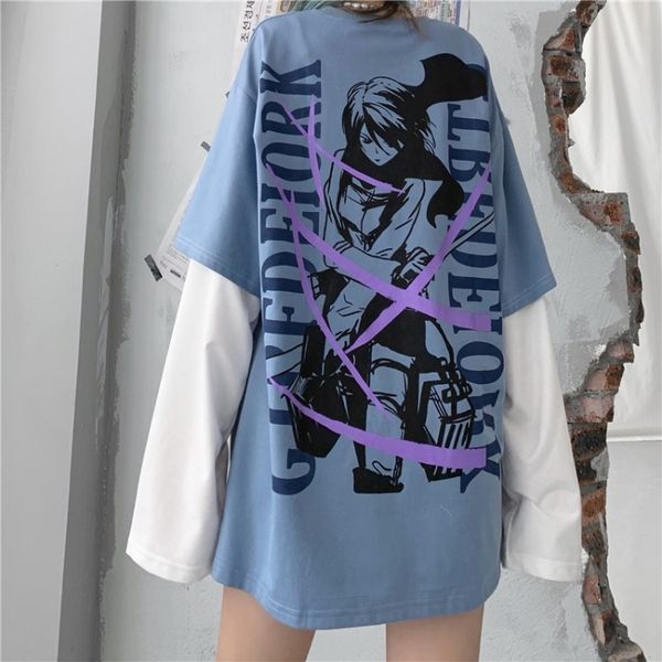 autumn and winter 2021 korean ins cartoon letter printing versatile loose fake two-piece women's sweater, Blue;black
autumn and winter 2021 korean ins cartoon letter printing versatile loose fake two-piece women's sweater, Blue;black