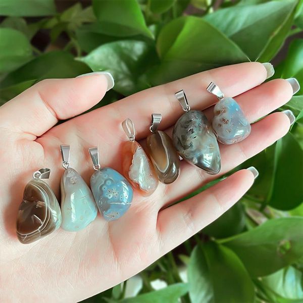chains natural stone necklace pendant for women men stainless steel silver color leather rope handmade jewelry 2021
chains natural stone necklace pendant for women men stainless steel silver color leather rope handmade jewelry 2021