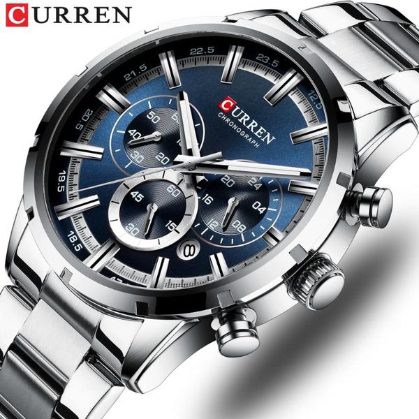 wristwatches curren brand military quartz watches silver clock mens stainless steel chronograph watch for men casual sporty, Slivery;brown
wristwatches curren brand military quartz watches silver clock mens stainless steel chronograph watch for men casual sporty, Slivery;brown