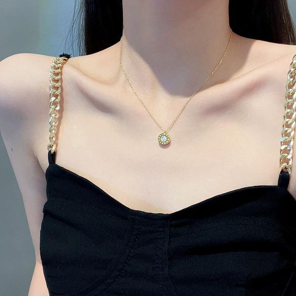 chains 2021 trend simple circle zircon titanium steel necklace for women korean fashion jewelry wedding party girl chain, Silver
chains 2021 trend simple circle zircon titanium steel necklace for women korean fashion jewelry wedding party girl chain, Silver