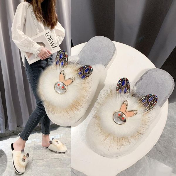 women's autumn & winter slippers plush warm women 2021 flat bottom outer wear baotou, Black
women's autumn & winter slippers plush warm women 2021 flat bottom outer wear baotou, Black
