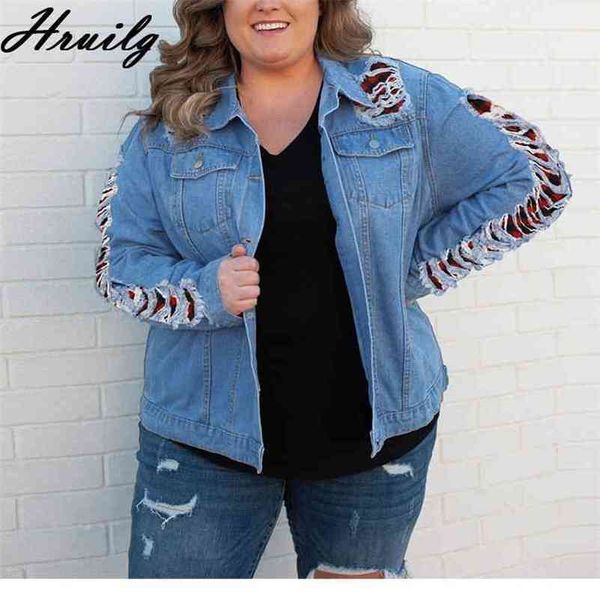 jacket women fashion hole plus size patchwork jean for button casual loose cazadora vaquera mujer 210515, Black;brown
jacket women fashion hole plus size patchwork jean for button casual loose cazadora vaquera mujer 210515, Black;brown