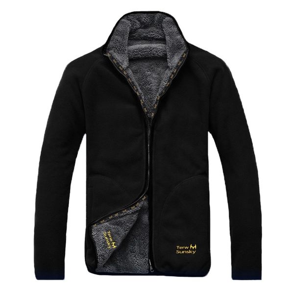 winter warm polar coral fleece men's jacket snowimage windproof thick thermal reversible coat male plus size outerwear clothes 210518, Black;brown
winter warm polar coral fleece men's jacket snowimage windproof thick thermal reversible coat male plus size outerwear clothes 210518, Black;brown