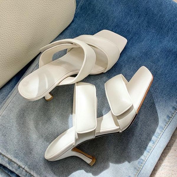 dress shoes sianie tianie chic genuine leather white nude color thin high heels women slides slippers chunky strap sandals mule, Black
dress shoes sianie tianie chic genuine leather white nude color thin high heels women slides slippers chunky strap sandals mule, Black
