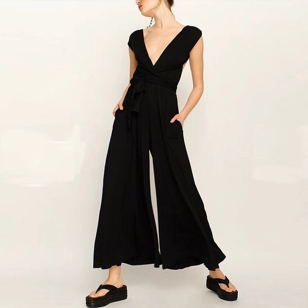 bandage backless women's jumpsuit high waist wide leg pants elegant jumpsuits summer streetwear casual female bodysuit 210524, Black;white
bandage backless women's jumpsuit high waist wide leg pants elegant jumpsuits summer streetwear casual female bodysuit 210524, Black;white