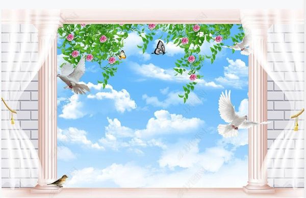 wallpapers 3d wallpaper on the wall custom po mural sky rose flower curtain living room home decoration for walls in rolls
wallpapers 3d wallpaper on the wall custom po mural sky rose flower curtain living room home decoration for walls in rolls