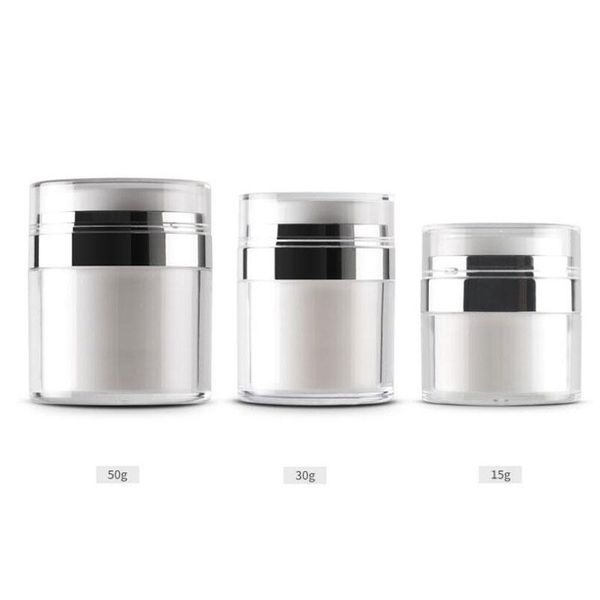 storage bottles & jars white acrylic vacuum extrusion cream jar fashion sunscreen cosmetic containers empty box 15 30 50g travel can 20pcs/l
storage bottles & jars white acrylic vacuum extrusion cream jar fashion sunscreen cosmetic containers empty box 15 30 50g travel can 20pcs/l