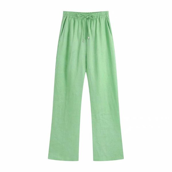 women's pants & capris bbwm women 2021 fashion office wear side pockets straight green vintage elastic high waist zipper female trouser, Black;white
women's pants & capris bbwm women 2021 fashion office wear side pockets straight green vintage elastic high waist zipper female trouser, Black;white