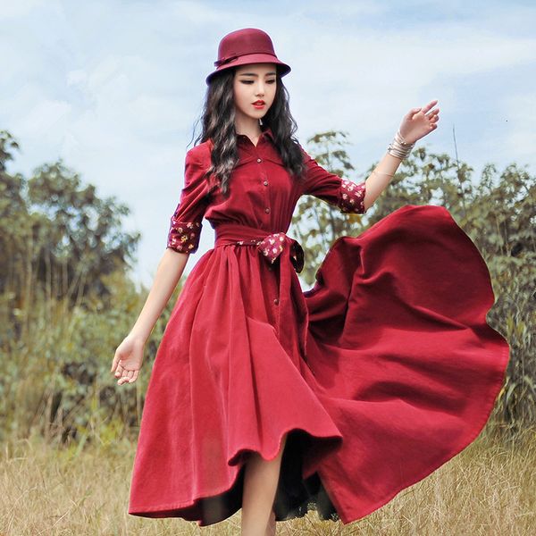 casual dresses spring autumn women red corduroy midi ladies vintage retro cute slim long sleeve formal vestido curto jurken 25dc, Black;gray
casual dresses spring autumn women red corduroy midi ladies vintage retro cute slim long sleeve formal vestido curto jurken 25dc, Black;gray
