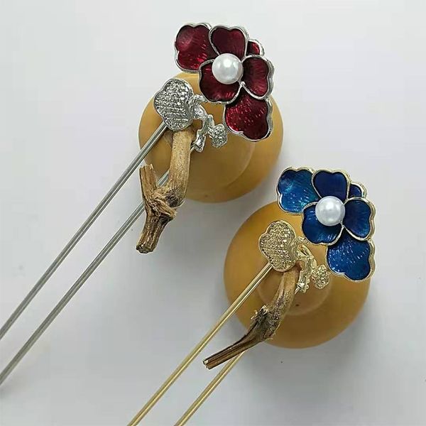hair stick vintage chinese style rhinestone hair stick hair flower women metal hairpin chignon woman clip accessories, Silver
hair stick vintage chinese style rhinestone hair stick hair flower women metal hairpin chignon woman clip accessories, Silver