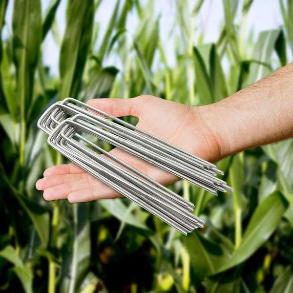 planters & pots 50/100pcs galvanised steel u shaped fixing pegs turf pin garden ground fabric tent securing
planters & pots 50/100pcs galvanised steel u shaped fixing pegs turf pin garden ground fabric tent securing