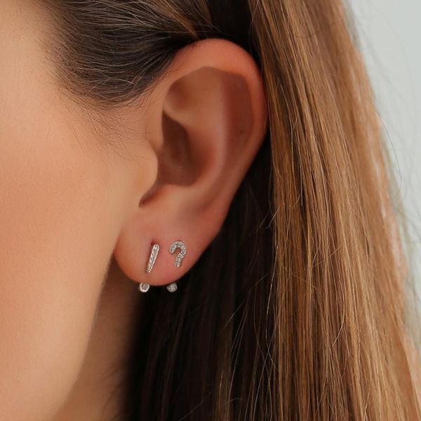stud rhinestone asymmetric earrings korean creative back hanging question models personality piercing earring sets jewelry, Golden;silver
stud rhinestone asymmetric earrings korean creative back hanging question models personality piercing earring sets jewelry, Golden;silver