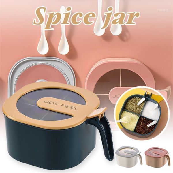 storage bottles & jars 4 grid seasoning box kitchen condiment spices multi compartments with lid supplies
storage bottles & jars 4 grid seasoning box kitchen condiment spices multi compartments with lid supplies