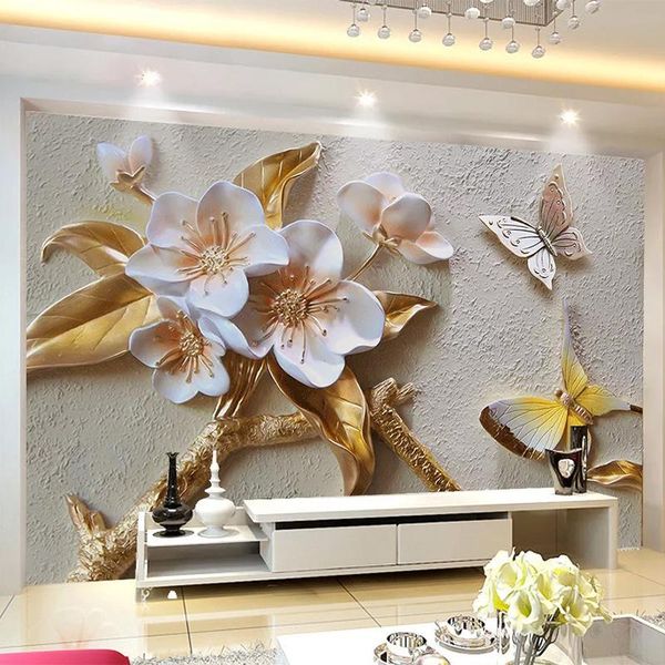 wallpapers drop custom mural wallpaper 3d stereo relief fashion flowers wall painting tv sofa background decor stickers
wallpapers drop custom mural wallpaper 3d stereo relief fashion flowers wall painting tv sofa background decor stickers