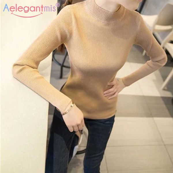 aelegantmis casual solf thin knitted turtleneck sweater women autumn winter ribbed slim pullover female korean knitwear 210607, White;black 
aelegantmis casual solf thin knitted turtleneck sweater women autumn winter ribbed slim pullover female korean knitwear 210607, White;black