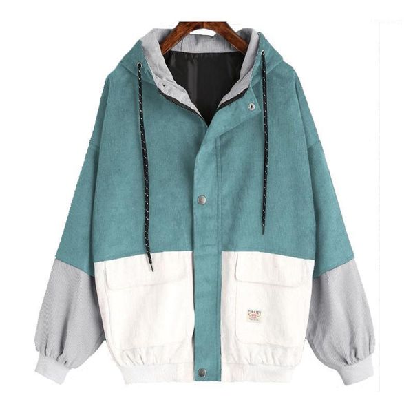 women's jackets autumn women coats corduroy patchwork oversize hoodies zipper windbreaker winter baseball-uniform clothes, Black;brown
women's jackets autumn women coats corduroy patchwork oversize hoodies zipper windbreaker winter baseball-uniform clothes, Black;brown