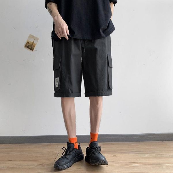 men's shorts multi-pocket labeling overalls tide brand ins summer loose hong kong style trend korean casual five-point pants 5xl, White;black
men's shorts multi-pocket labeling overalls tide brand ins summer loose hong kong style trend korean casual five-point pants 5xl, White;black