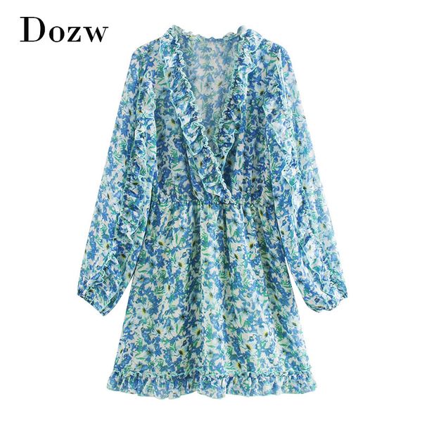 stylish floral printed mini dress women elegant v neck ruffle dresses a line long sleeve vintage casual dress vestidos 210414, Black;gray
stylish floral printed mini dress women elegant v neck ruffle dresses a line long sleeve vintage casual dress vestidos 210414, Black;gray