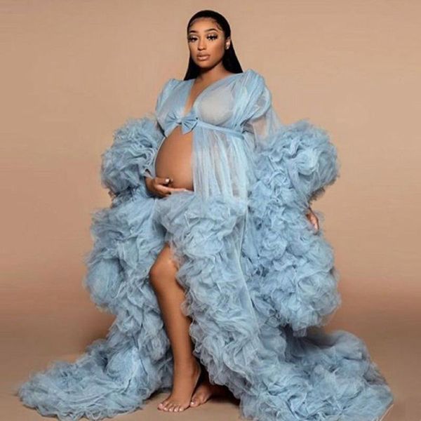 2021 ruffles sky ble tulle kimono women prom dresses robe for pshoot puffy sleeves evening gowns african cape cloak maternity pgraphy, Black
2021 ruffles sky ble tulle kimono women prom dresses robe for pshoot puffy sleeves evening gowns african cape cloak maternity pgraphy, Black