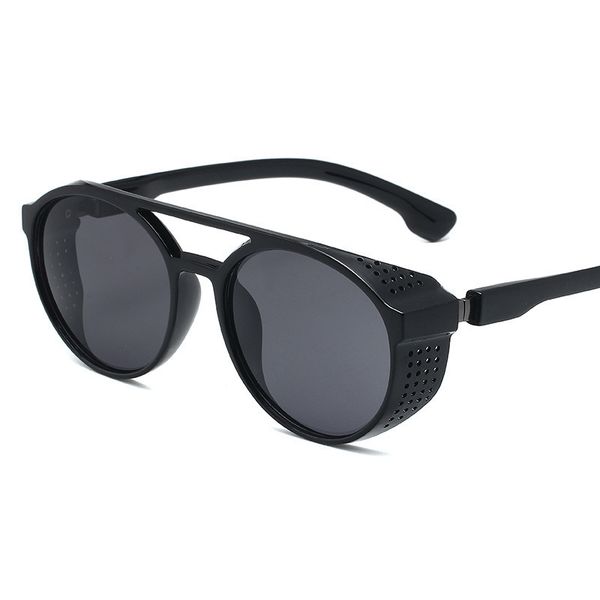 97373 trendy punk new round sunglasses fashion men's and women's sunglasses, White;black
97373 trendy punk new round sunglasses fashion men's and women's sunglasses, White;black