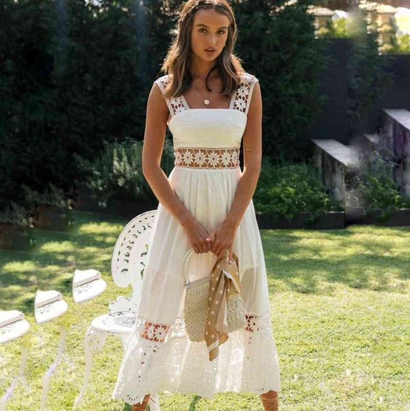 summer new hollow out dress women white lace dresses long maxi casual elegant vestidos party robe clothing for female 210413, Black;gray
summer new hollow out dress women white lace dresses long maxi casual elegant vestidos party robe clothing for female 210413, Black;gray