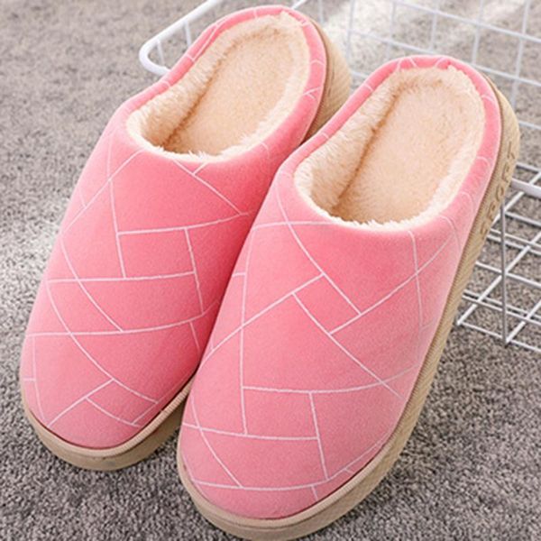 women's slippers men couples geometric flock warm non-slip floor home indoor shoes chinelo masculino, Black
women's slippers men couples geometric flock warm non-slip floor home indoor shoes chinelo masculino, Black